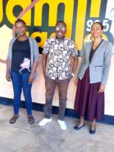 Health providers with SDA staff at Radio Jamii