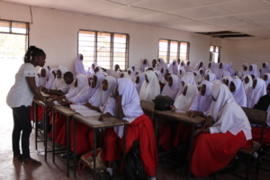 Nanguruwe Girls Action Club in their session.