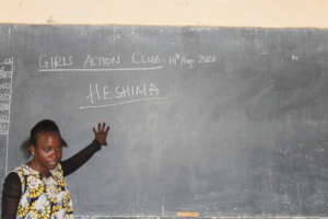 Madam Amina taught HE in Girls Action Club