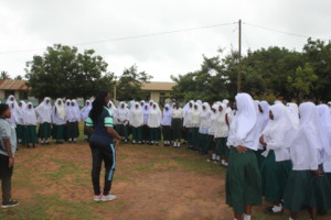 Simba ni mkali game preparation with Ms. Anna