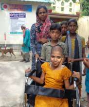 Deepti Bhuban schools Children have taken Wheel