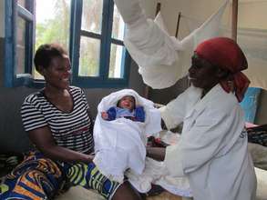 Newborn baby is received at Karete health center