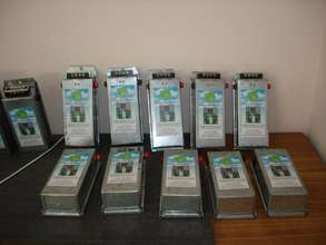 Battery boxes with charge controller