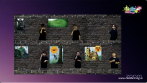 A group of deaf storytellers
