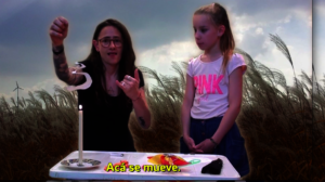 Sign Language Video. The wind