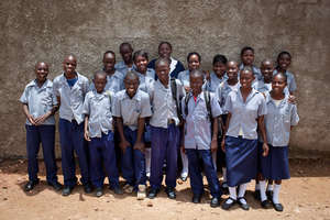 Off to school in new uniforms