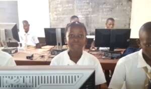 Mariama in Computer Class