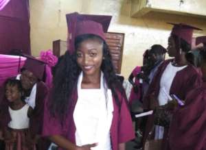 Mbalu at her graduation