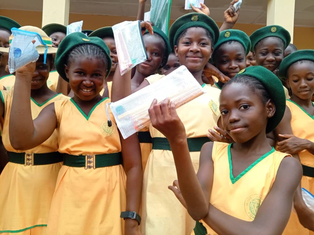 Hope Academy Students with New Pencils