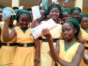 Hope Academy Students with New Pencils