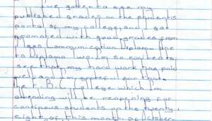 Salma's letter about moving to her second year