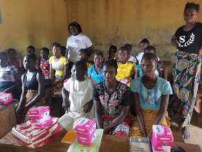 Sanitary pads distributed at first meeting