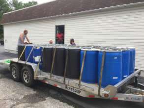 drums loaded on trailer leaving Tennessee