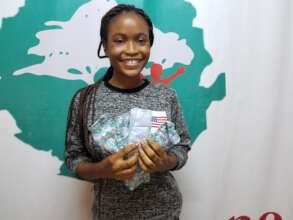 girl with reusable pads - Sierra Leone