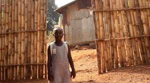Holstina on her way to school