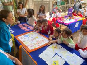 Preschool students presents their venture