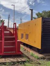 Power generator recently painted