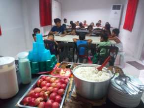 We are now serving dinner