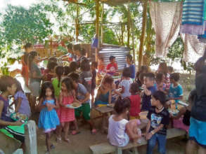 Kids we're feeding every Saturday
