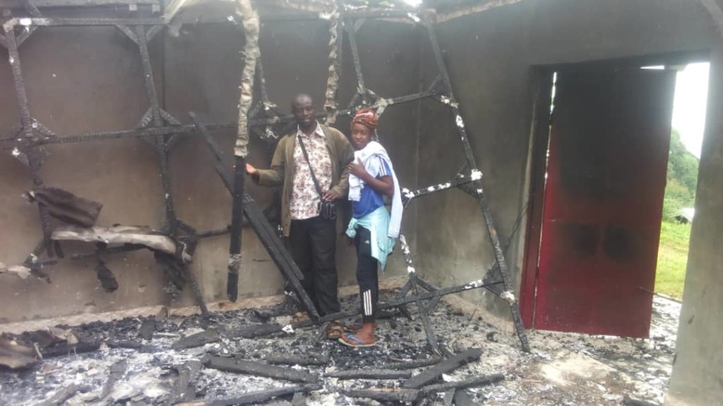 Sample of Burnt Down Shops in Kom Villages