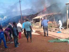 Sample of Houses on Fire in Kom Villages