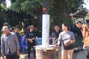 Aom training farmers to make biochar