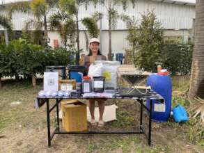 Learning Center display of biochar's many uses
