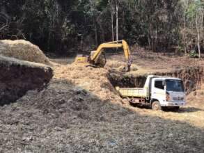 Corn waste ready to pyrolyze