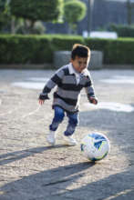 Donovan playing soccer: his dream