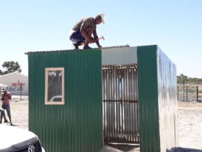 Erecting our site office