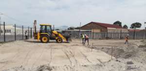 Site levelling as civils team get started