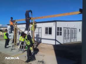 Completing the covered walkways