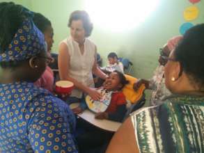 Jacqui working onsite with the team