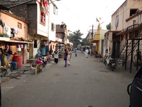 New slum area where project activities have begun