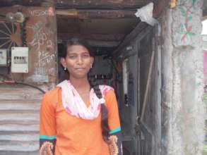 Kajal outside her house