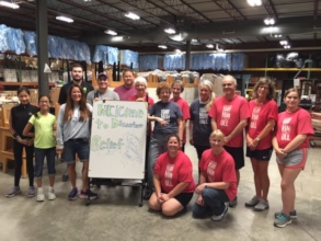 Volunteers helping in our Disaster Relief project