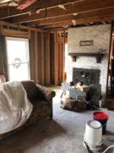 The gutted, unlivable house