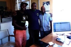 With Chimanimani Councilor and Hotel Manager