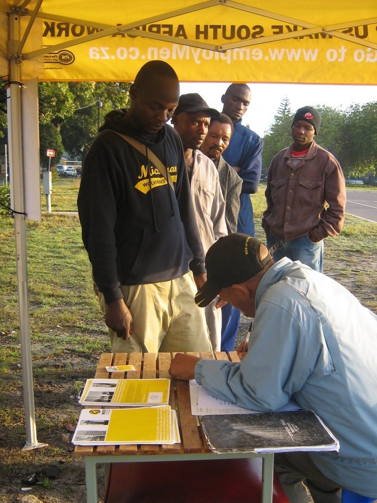 Field office for unemployed people in South Africa