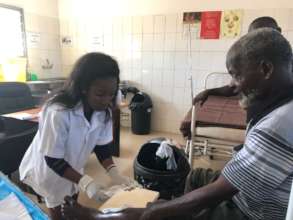 Providing primary healthcare services in Dombay.