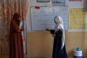 A girl in one of our CBE classes