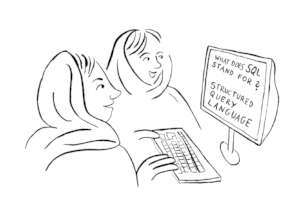 An illustration of our work by Annie Yilmaz