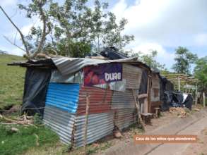 Casa de familias en extrema pobreza