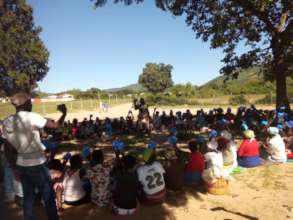 ASAP Officer teaching on menstrual hygiene