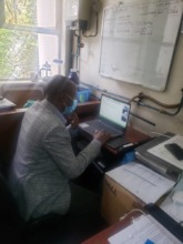 Teaching on the virtual course on CPC in Uganda