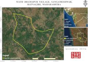 Map of targeted cashew orchards