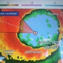 Hurricane Irma over Coral Bay