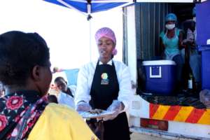 Food service in Beira, Mozambique