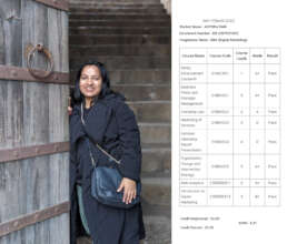 Anthea's 5th Semester Report Card