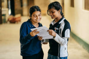 Sonia opening the first college acceptance letter!